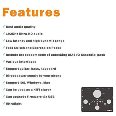 XSonic XTone gitaar audio interface - thumbnail