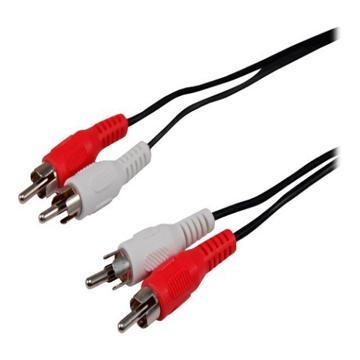 Conceptronic clcinch5 rca audio cable, 2x rca -> 2x rca, m/m, 5m, black