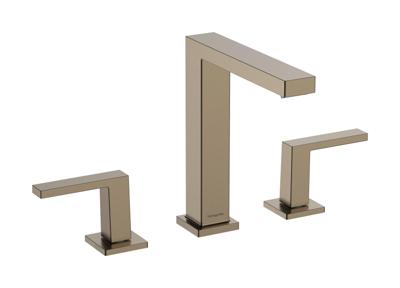Hansgrohe Tecturis E 3-gats wastafelkraan 150 met afvoerplug, Brushed Bronze Hansgrohe Tecturis E 3-gats wastafelkraan 150 met afvoerplug, Brushed Bronze