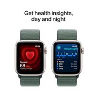 Apple Watch SE (2024) GPS 40 mm Aluminium kast Sport Loop Zeegroen - thumbnail