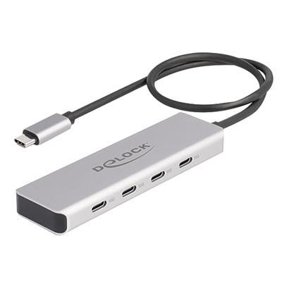 Delock 64231 USB 10 Gbps USB Type-C Hub met 4 x USB Type-C female met 35cm aansluitkabel