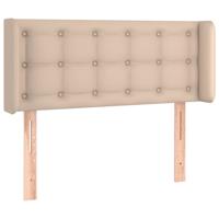 Hoofdbord met randen 83x16x78/88 cm kunstleer cappuccinokleur - thumbnail