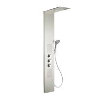 BWS Douchepaneel Rio 2 met Thermostaat Kraan 150x20 cm RVS - thumbnail