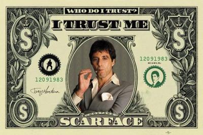 Poster Scarface - Dollar 91,5x61cm Poster Scarface - Dollar 91,5x61cm