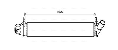 Intercooler, inlaatluchtkoeler DAA4006