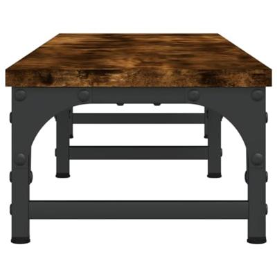 Monitorstandaard 105x23x15,5 cm bewerkt hout gerookt eikenkleur