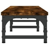 Monitorstandaard 105x23x15,5 cm bewerkt hout gerookt eikenkleur - thumbnail