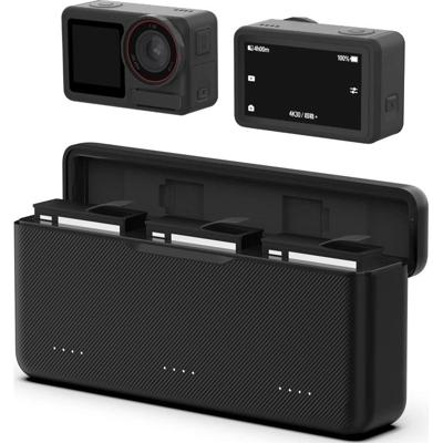 Telesin Pocket oplaadbox voor DJI Osmo Action 5 Pro - compacte oplader met opbergruimte