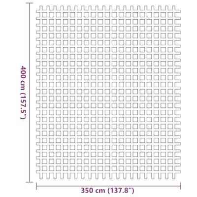 VidaXL Tenttapijt antraciet 400 × 350 cm polyester
