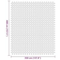 VidaXL Tenttapijt blauw 400 × 350 cm polyester - thumbnail