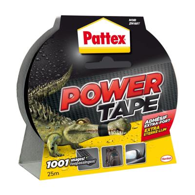 Plakband Pattex Power Tape 50mmx25m zwart Plakband Pattex Power Tape 50mmx25m zwart