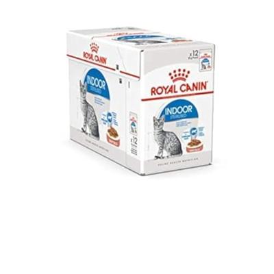 ROYAL CANIN Indoor Sterilized - Nat kattenvoer - Stukjes in saus 12x85 g