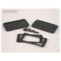 Hammond Electronics 1457CWP 1457CWP Eindplaat Zonder flens (l x b x h) 5 x 59 x 31 mm Aluminium Zwart 2 stuk(s) - thumbnail