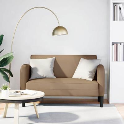 Loveseat bank cappuccino 110 cm kunstleer Loveseat bank cappuccino 110 cm kunstleer