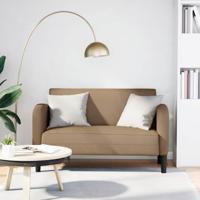 Loveseat bank cappuccino 110 cm kunstleer - thumbnail