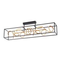 Paul Neuhaus Zwart gouden plafondlampSelina - 6473-18 - thumbnail