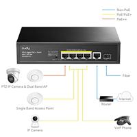 Cudy 5-port 10/100/1000 poe+ switch with 1 sfp port (zwart) - thumbnail