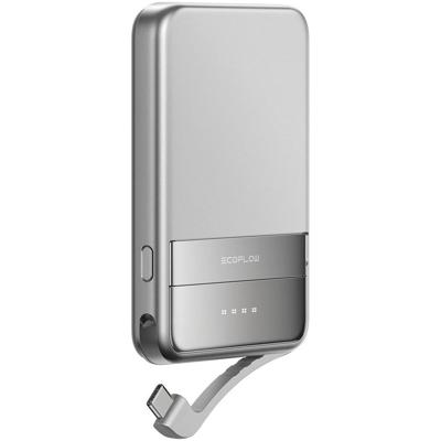 ECOFLOW Rapid 5000 Powerbank 5000 mAh Magsafe, Qi Wireless Charging Li-ion USB-C, Wireless Charging Zilver ECOFLOW Rapid 5000 Powerbank 5000 mAh Magsafe, Qi Wireless Charging Li-ion USB-C, Wireless Charging Zilver