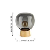 Stars of Light TafellampMagacela hout met smoke glas - 390321 - thumbnail