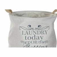 Mand DKD Home Decor Beige Grijs Lichtbruin 39 x 39 x 41 cm Polyester (3 Stuks) (3 Onderdelen) - thumbnail