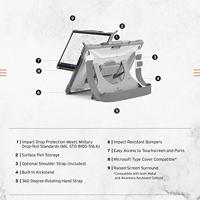 Urban Armor Gear Healthcare Handstrap Case Back cover Grijs Tabletcover - thumbnail