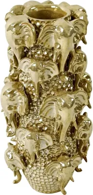 Werner Voss vaas keramiek jumbo 19x19x39cm goud