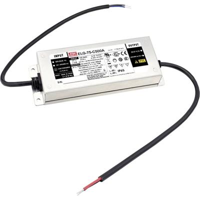 MEAN WELL ELG-75-C350DA-3Y LED-driver Constante stroomsterkte 74.9 W 175 - 350 mA 107 - 214 V/DC Dali, Montage op ontvlambare oppervlakken, Geschikt voor MEAN WELL ELG-75-C350DA-3Y LED-driver Constante stroomsterkte 74.9 W 175 - 350 mA 107 - 214 V/DC Dali, Montage op ontvlambare oppervlakken, Geschikt voor