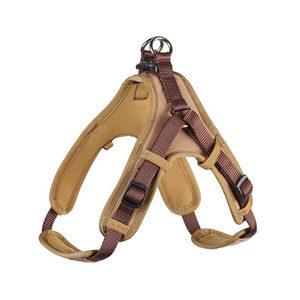 HUNTER Hondentuig Neopreen Vario Quick, bruin/caramel, Maat: S