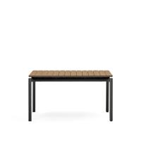 Kave Home Uitschuifbare Tuintafel 'Canyelles' 140/200 x 90cm, kleur Naturel/Zwart - thumbnail