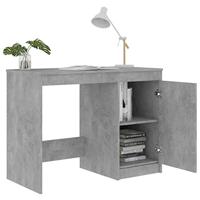 Bureau 100x50x76 cm spaanplaat betongrijs - thumbnail