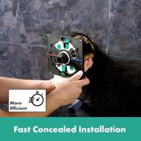 Hansgrohe DuoTurn Q kraan inbouw voor 2 functies, mat wit - thumbnail