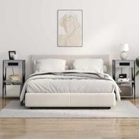 Nachtkastje 2 pcs Grijs sonoma 41 x 31 x 76 cm Bewerkt hout - thumbnail