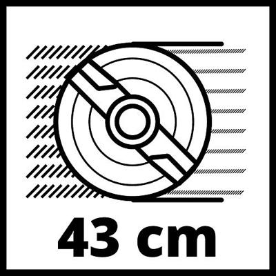Einhell Power X-Change GE-CM 36/43 Li M-Solo Accu-grasmaaier Accu Zonder lader, Zonder accu Snijbreedte max. 43 cm Geschikt voor 600 m2