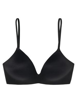 BH met vulling zonder beugel - Invisible soft - Comfort invisible bh die niet doorschijnt - Huidskleur - Zwart