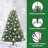 VidaXL Kunstmatige inklapbare kerstboom groen 120 cm pvc en metaal - thumbnail