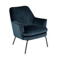Bendt  Fauteuil 'Kian' Velvet, kleur donkerblauw - thumbnail