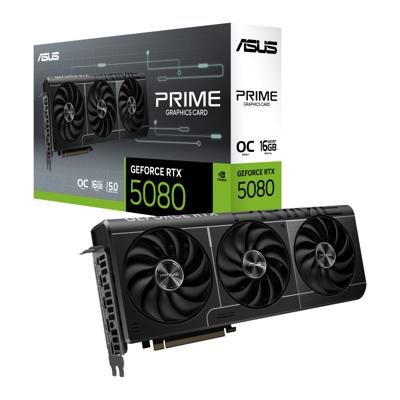 ASUS Prime GeForce RTX 5080 OC 16 GB GDDR7 grafische kaart