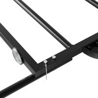 VidaXL Fietstrailer 135x68x37 cm ijzer zwart - thumbnail