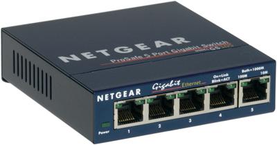 NETGEAR GS105GE Netwerk switch 5 poorten 1000 MBit/s