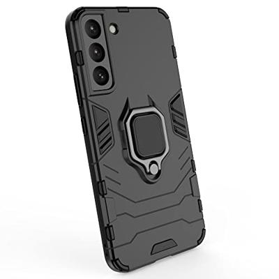 Lunso - Armor backcover hoes met ringhouder - Samsung Galaxy S22 Plus - Zwart Lunso - Armor backcover hoes met ringhouder - Samsung Galaxy S22 Plus - Zwart