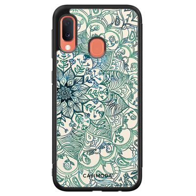 Samsung Galaxy A20e hoesje - Mandala blauw Samsung Galaxy A20e hoesje - Mandala blauw
