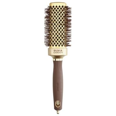 Olivia Garden Straight Wavy Bristle Gold&Brown Brush Ø40mm