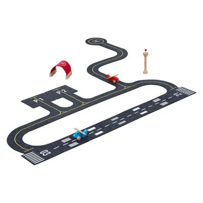Goki speelset wegdelen vliegveld met accessoires - 26dlg. Goki speelset wegdelen vliegveld met accessoires - 26dlg.