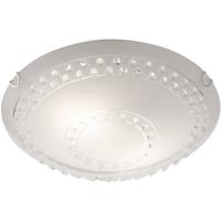 LED Plafondlamp - Plafondverlichting - Trion Crasto - E27 Fitting - 2-lichts - Rond - Mat Wit - Aluminium - thumbnail