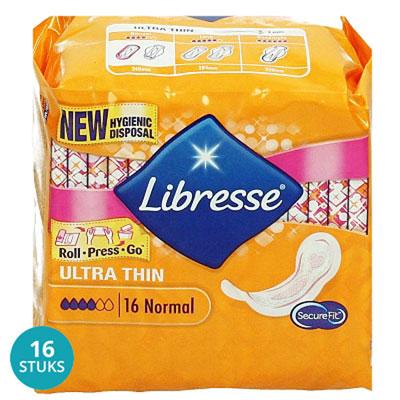 Maandverband Libresse Ultra Normaal 16 stuks Maandverband Libresse Ultra Normaal 16 stuks