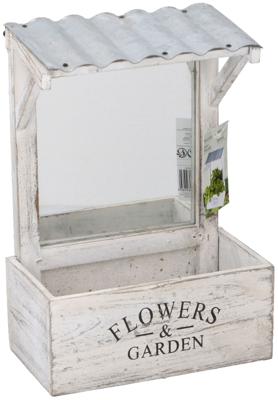 Zadenbak incl spiegel 21x12x29cm