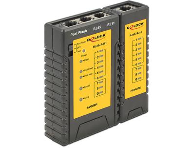Delock 86407 Kabeltester RJ45 / RJ12 + Portfinder