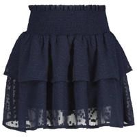 HEMA rok met borduursels donkerblauw - thumbnail