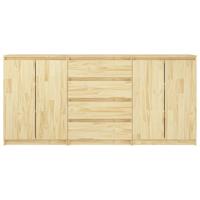 Bijzetkasten 3 st massief grenenhout - thumbnail