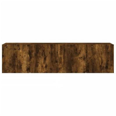 Tv-meubels 2 st wandgemonteerd 80x30x41 cm gerookt eikenkleurig